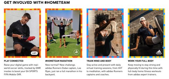 Adidas#HOME TEAM social post