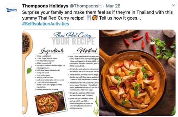 Thompson holidays post, Thai recipes